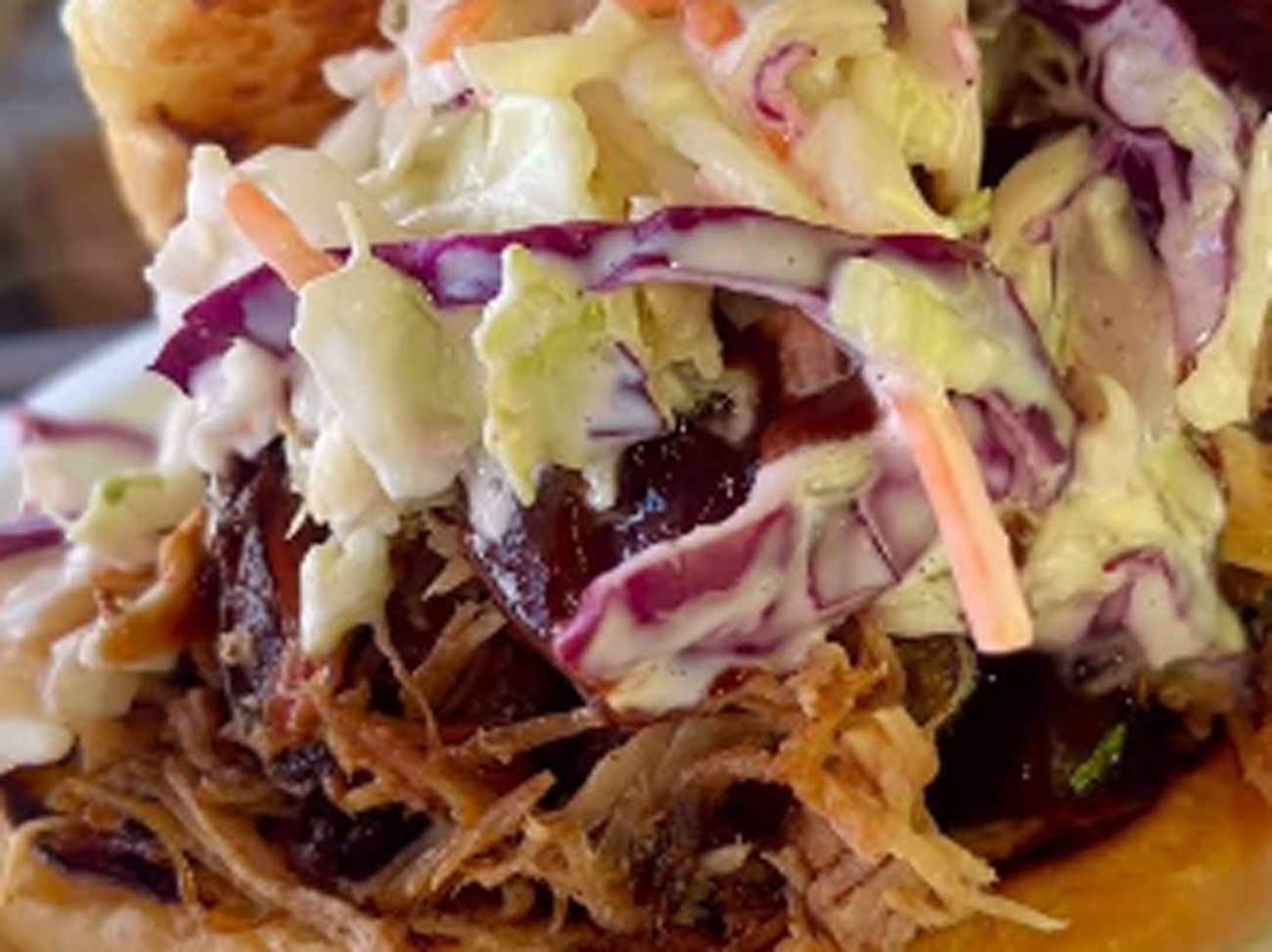 Pulled pork with slaw